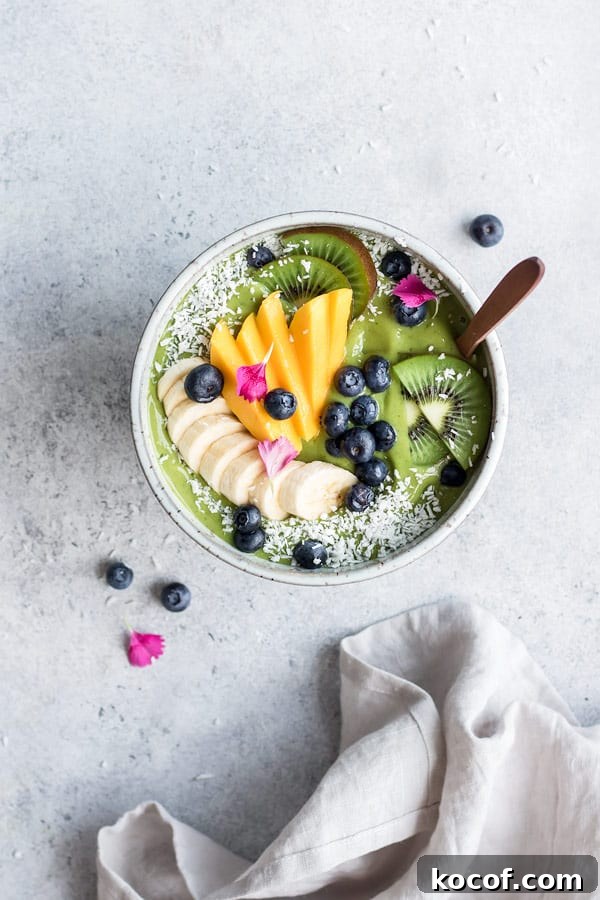 Superfood Green Smoothie Bowl Recipe for Energy and Glow 5 superfood green smoothie bowl