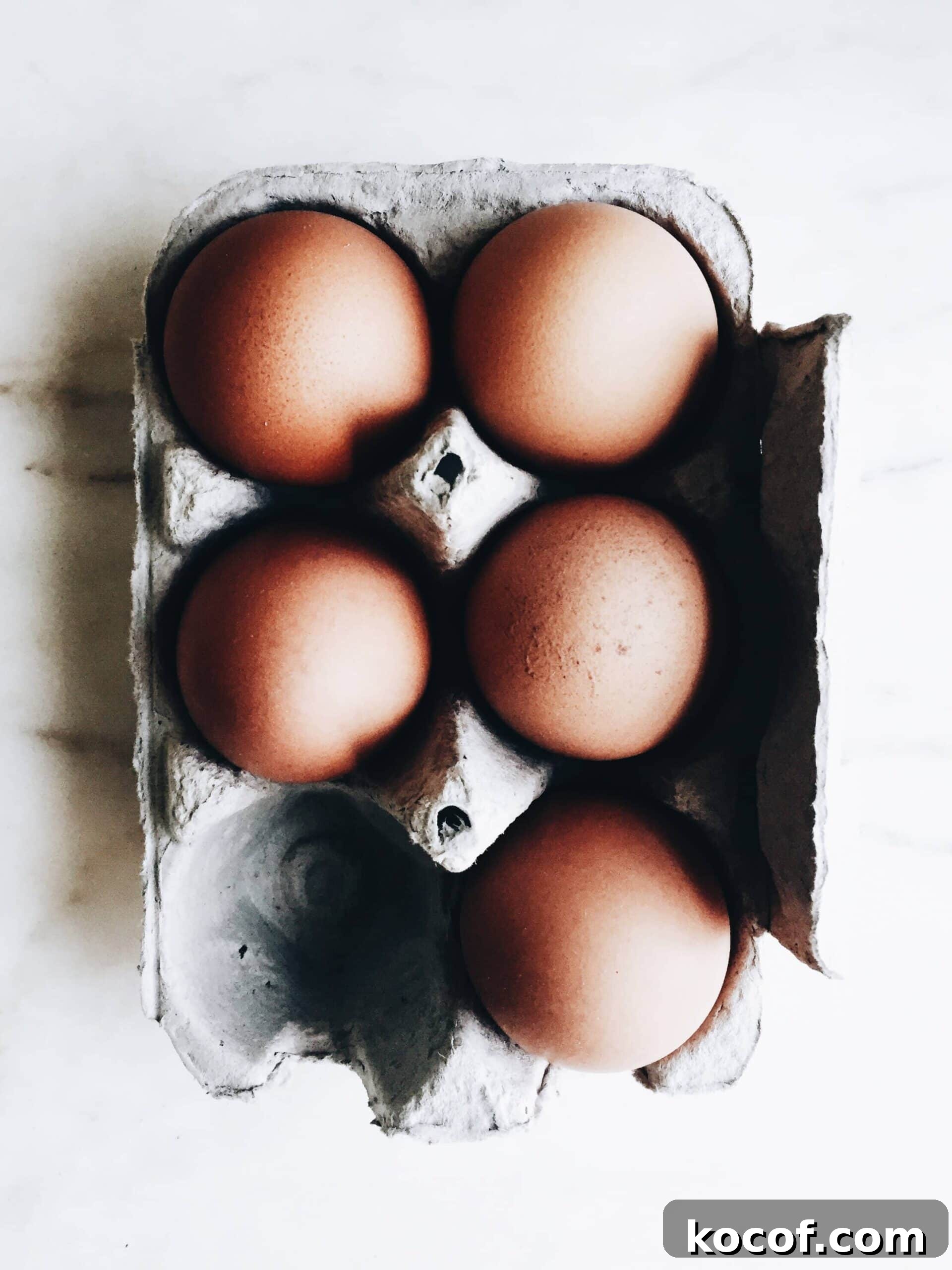Eggs in a carton