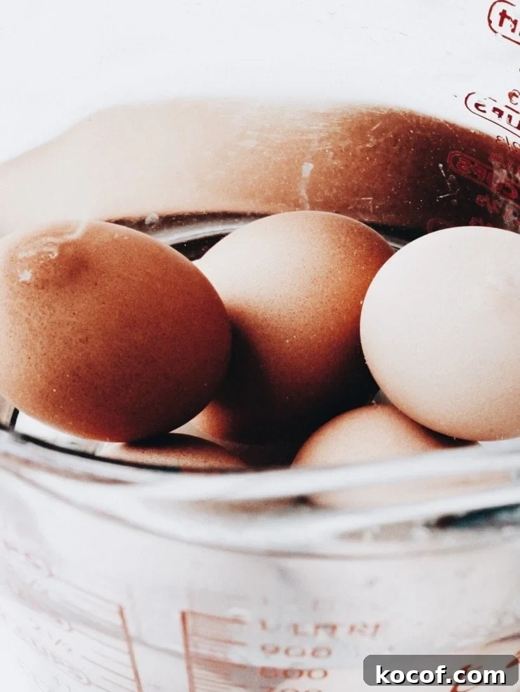 Bring Eggs to Room Temperature