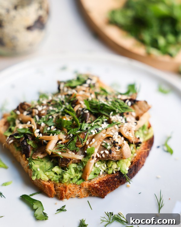 Mushroom Avocado Toast