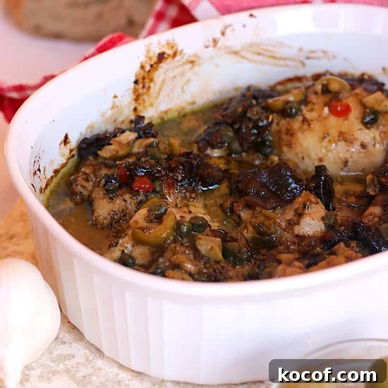 Chicken Marbella with Prunes, Olives and Capers