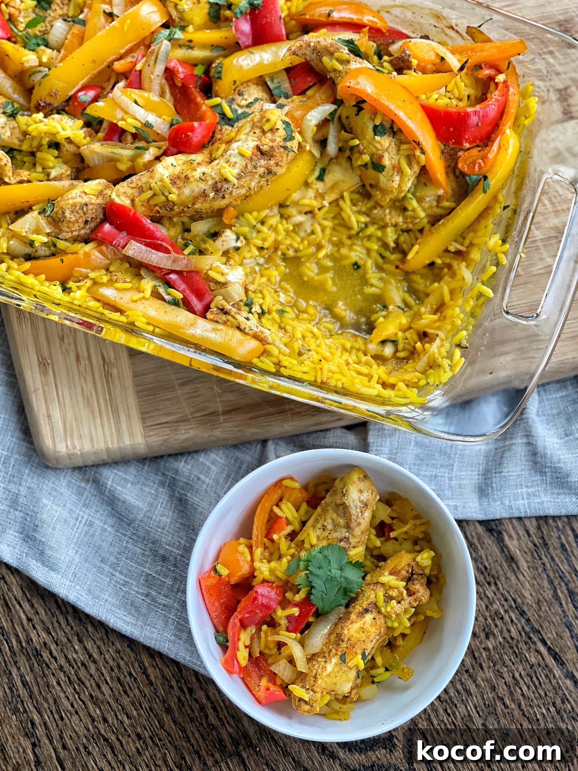 Skillet Chicken Fajita Rice Bake: Quick One-Pan Dinner 15 fajita and rice