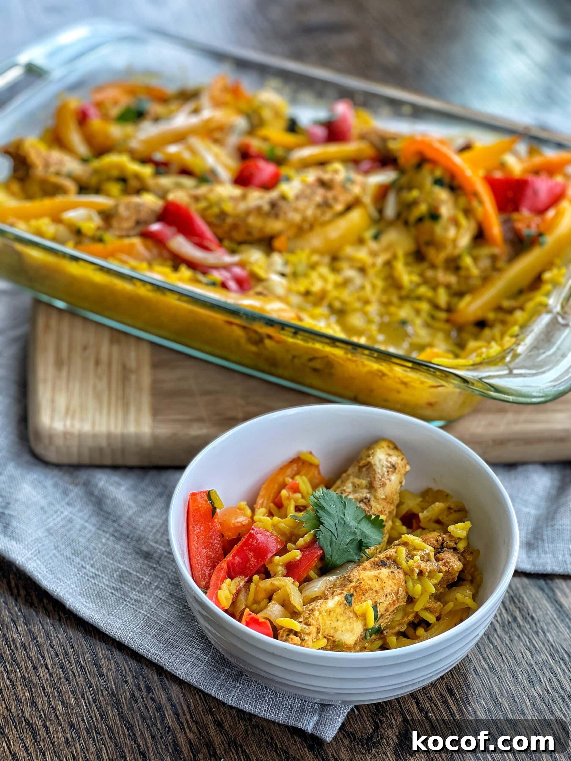 Skillet Chicken Fajita Rice Bake: Quick One-Pan Dinner 4 fajita and rice