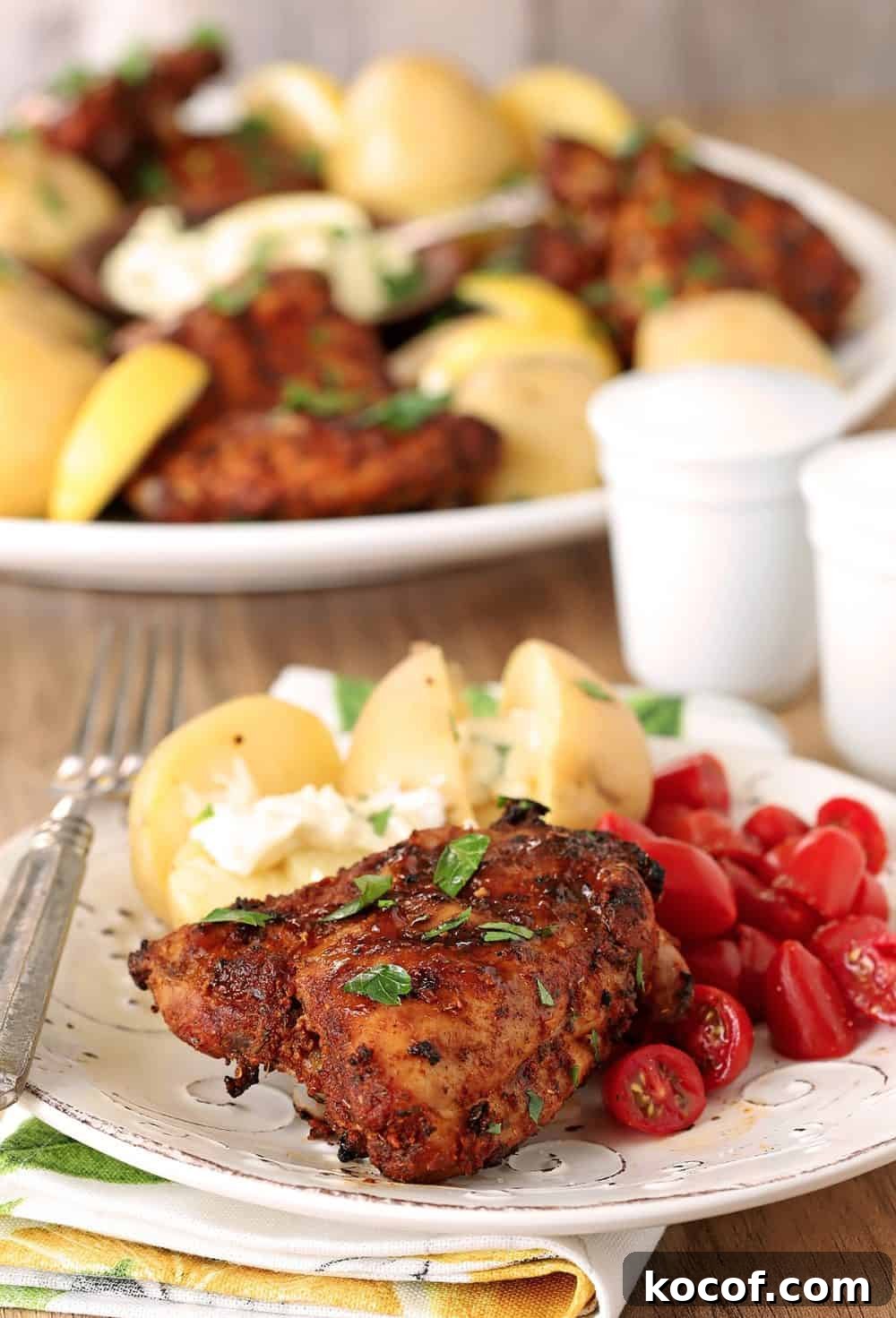 Spanish-Style Tapas Chicken Recipe for Flavorful Small Plates 2 Spanish Seasonings accent chicken thighs served as tapas