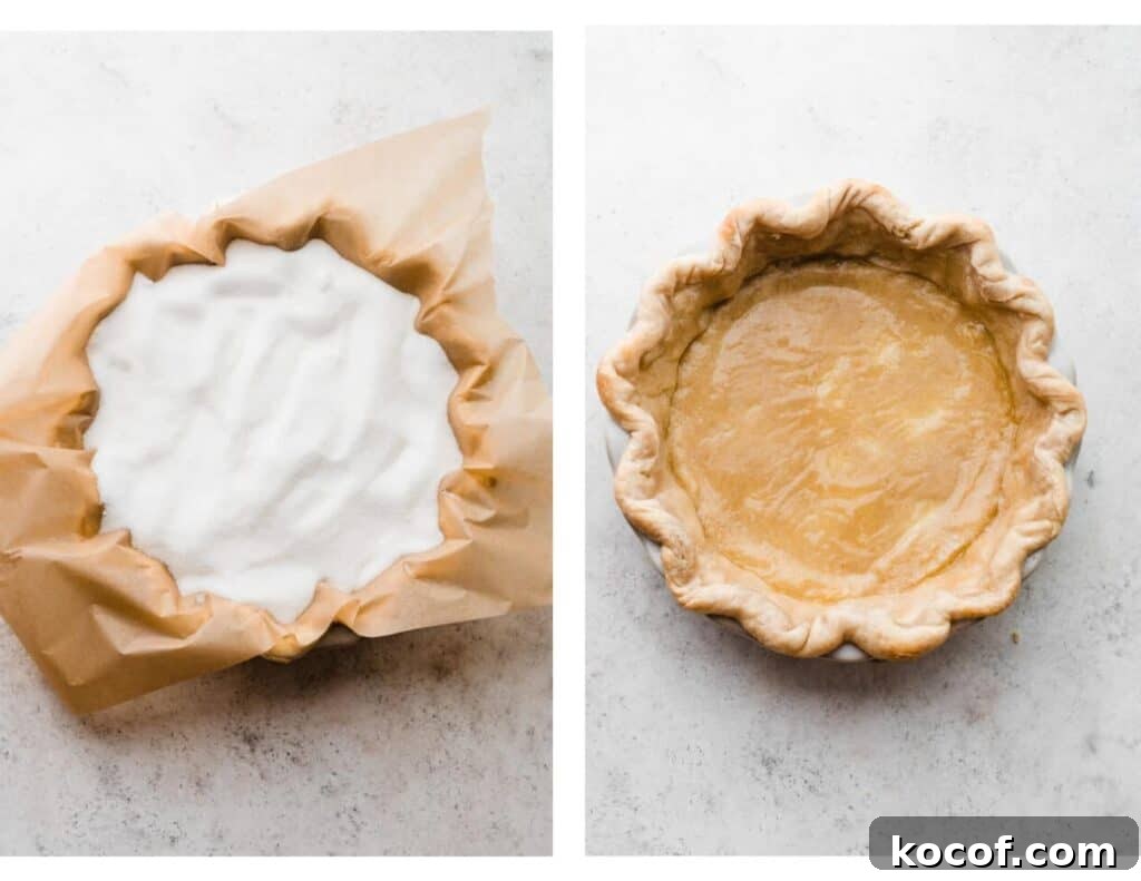 Par-baked pie crust A par baked pie crust.