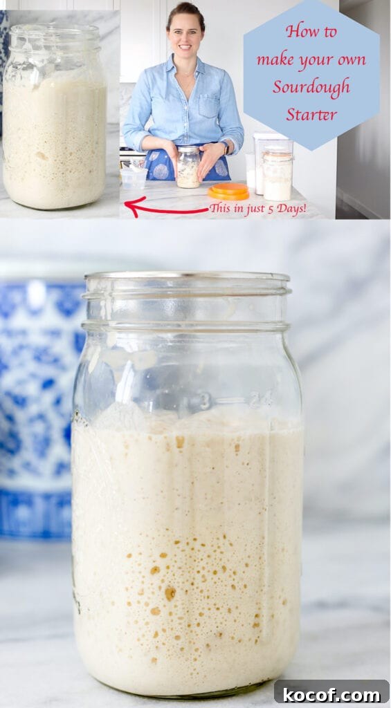 How to Make a Sourdough Starter at Home: Step-by-Step Guide 7 With this easy to follow sourdough starter recipe you can be making fresh sourdough bread from your own starter in just five days!