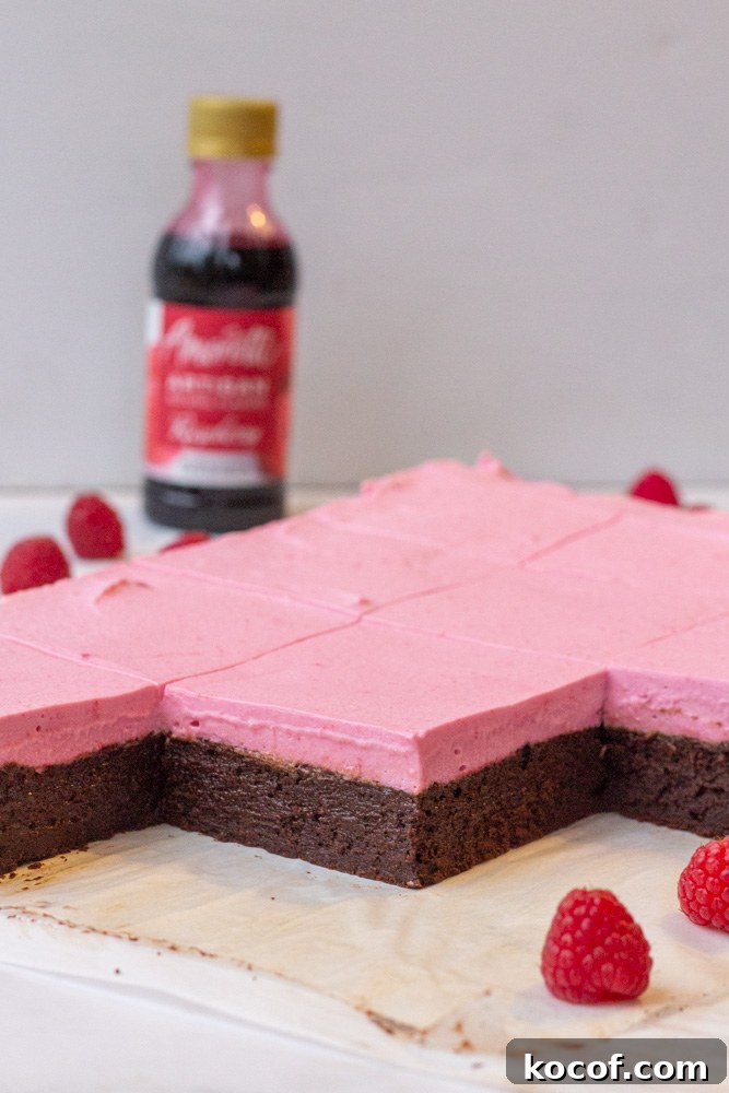 raspberry brownies