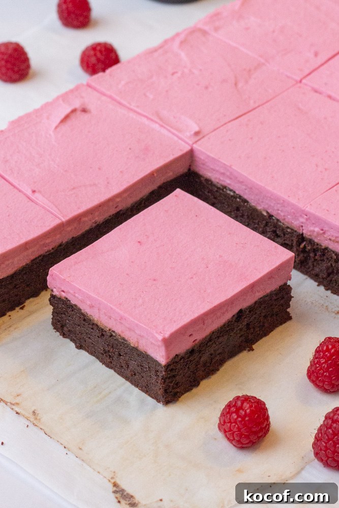 raspberry brownies