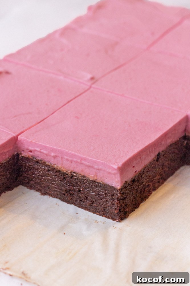 raspberry brownies