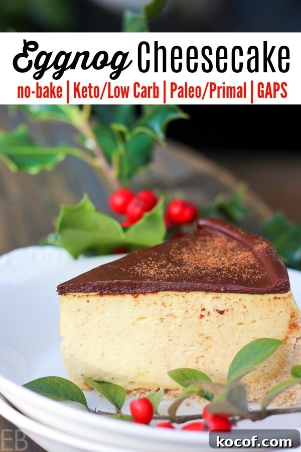 No-Bake Eggnog Cheesecake