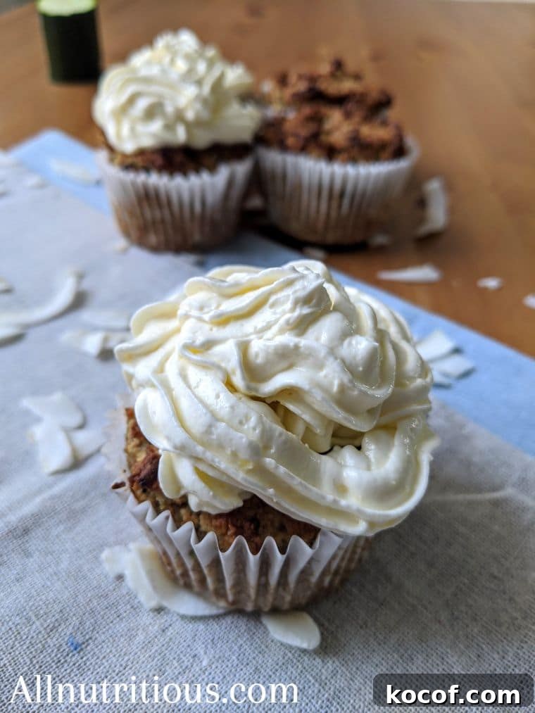 Keto Spiced Zucchini Cupcakes