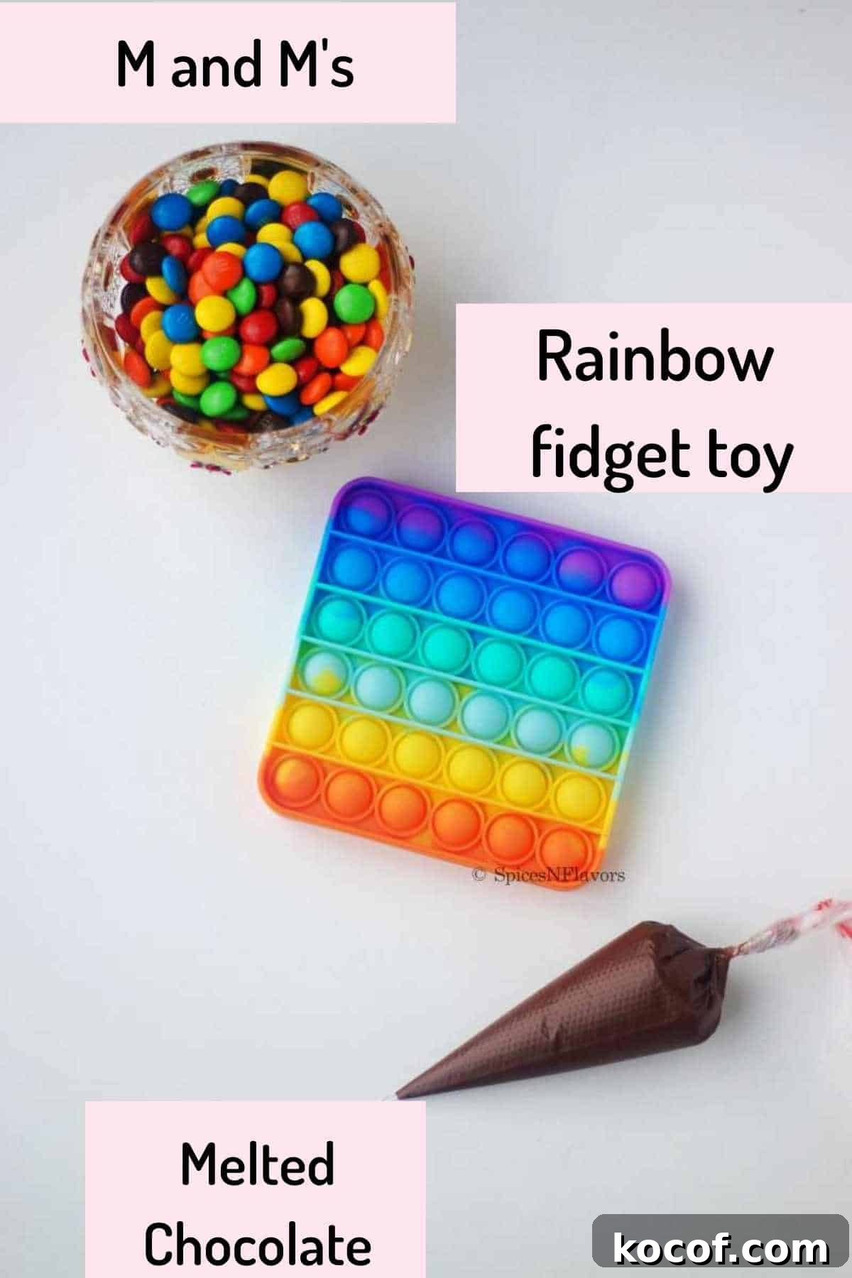 Trending Chocolate Pop-It Recipe: How to Make the Viral Candy Pop It 3 Things needed to make the Chocolate Pop it using the Rainbow Pop it Fidget Toy