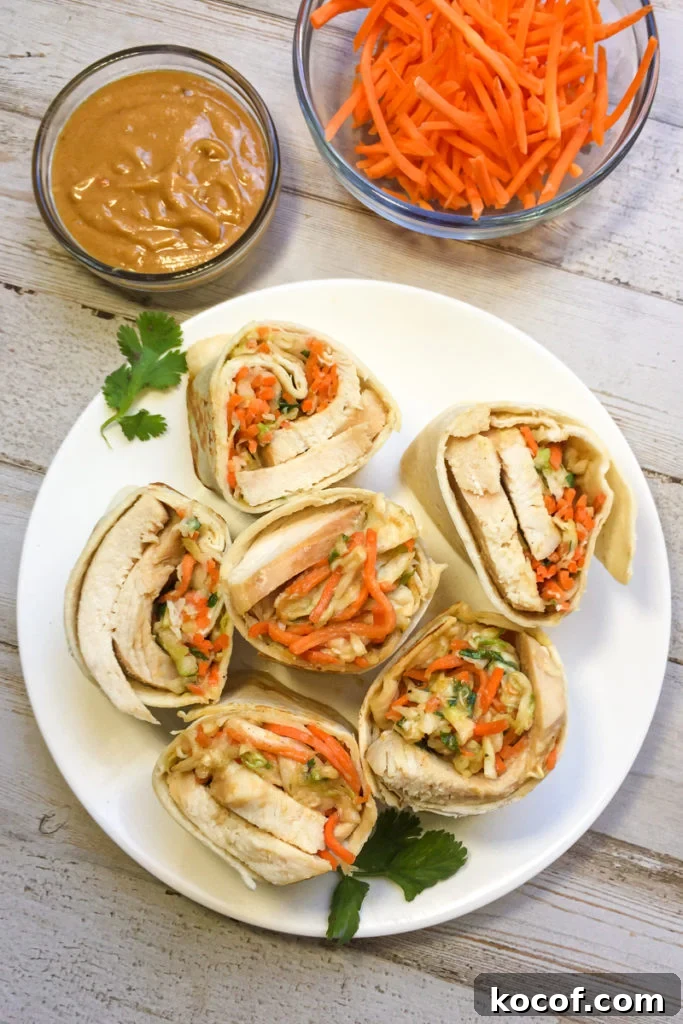 Asian Chicken Wraps