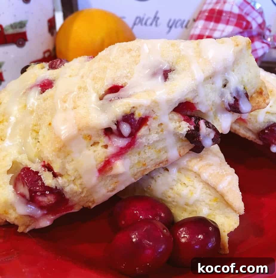 Cranberry Orange Scones