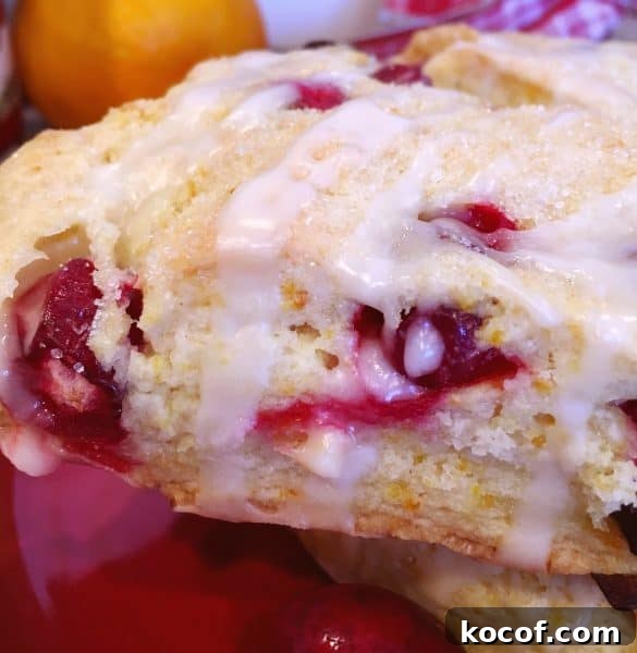 Christmas Cranberry Orange Scones