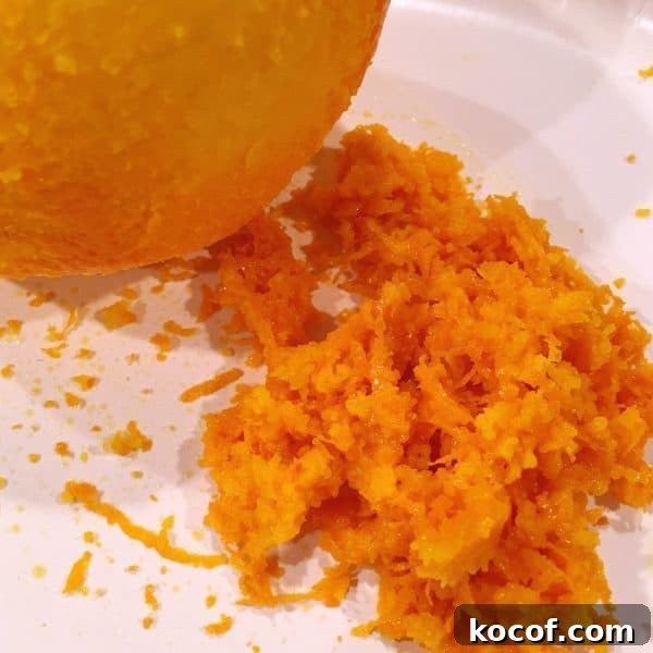 Grated Orange Zest