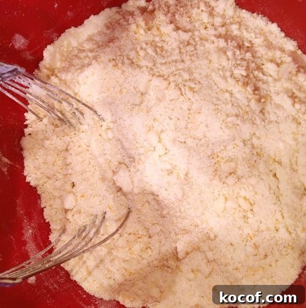 butter cut into flour