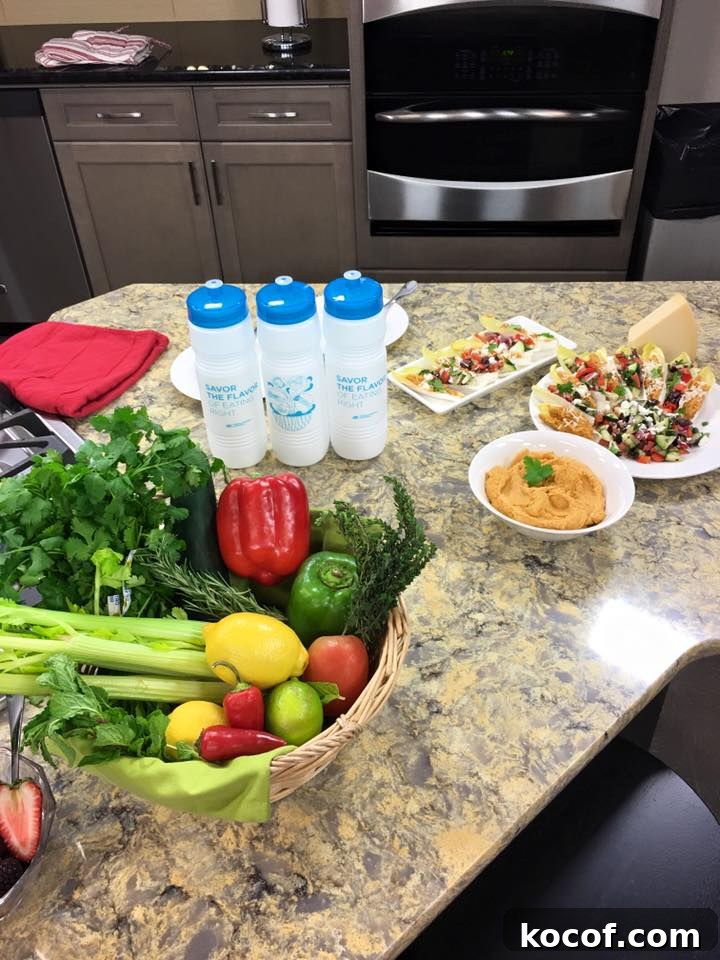 A kitchen filled with lots of different types of food on a table