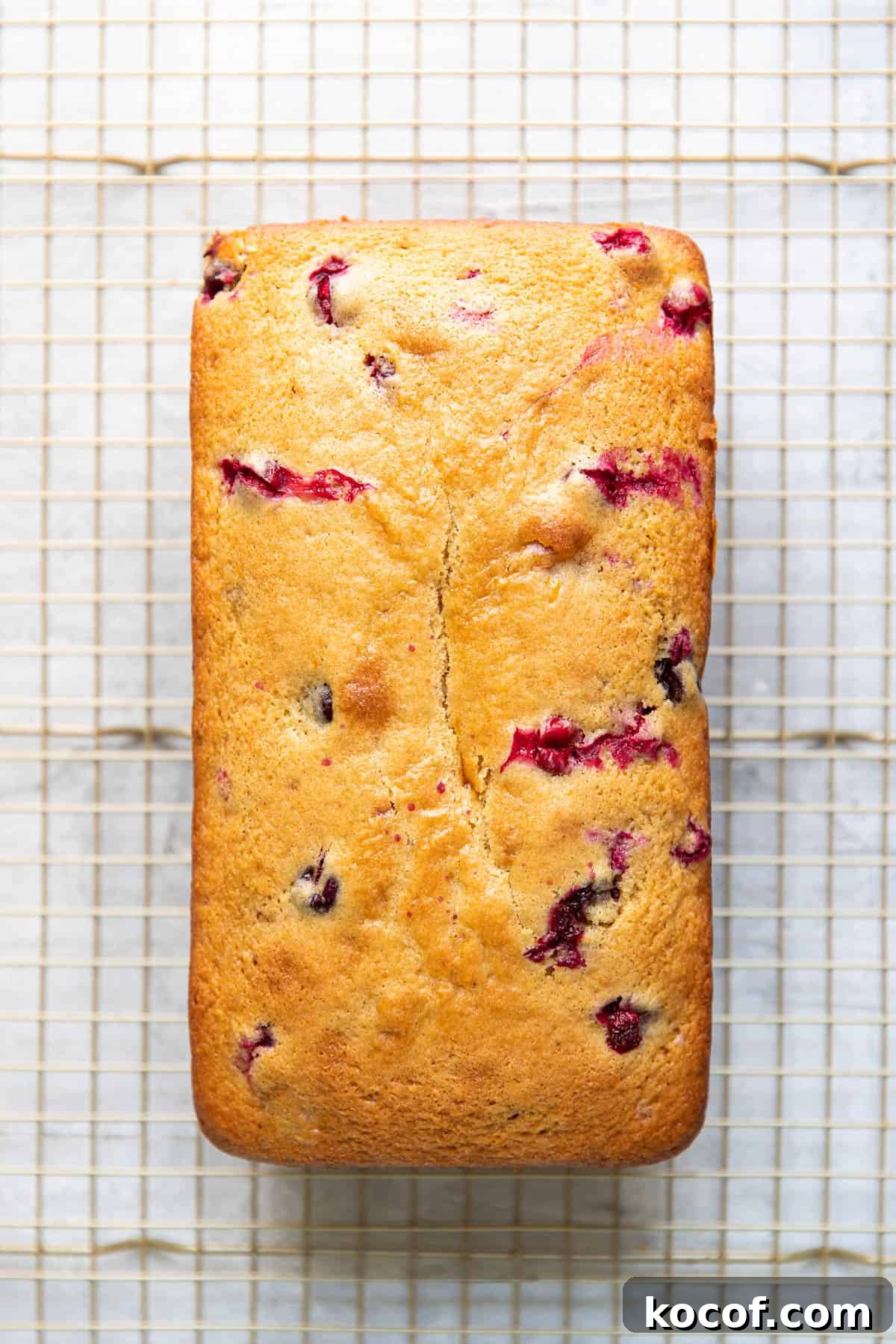 cranberry orange loaf cake.