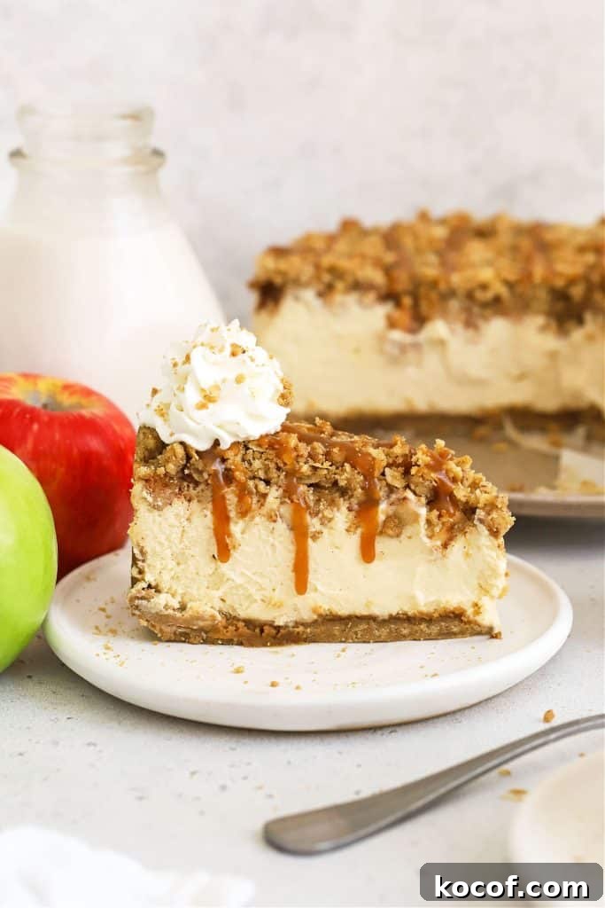 Gluten-Free Strawberry Cheesecake Recipe with Fresh Berry Topping 11 gluten-free apple crisp cheesecake drizzled with caramel