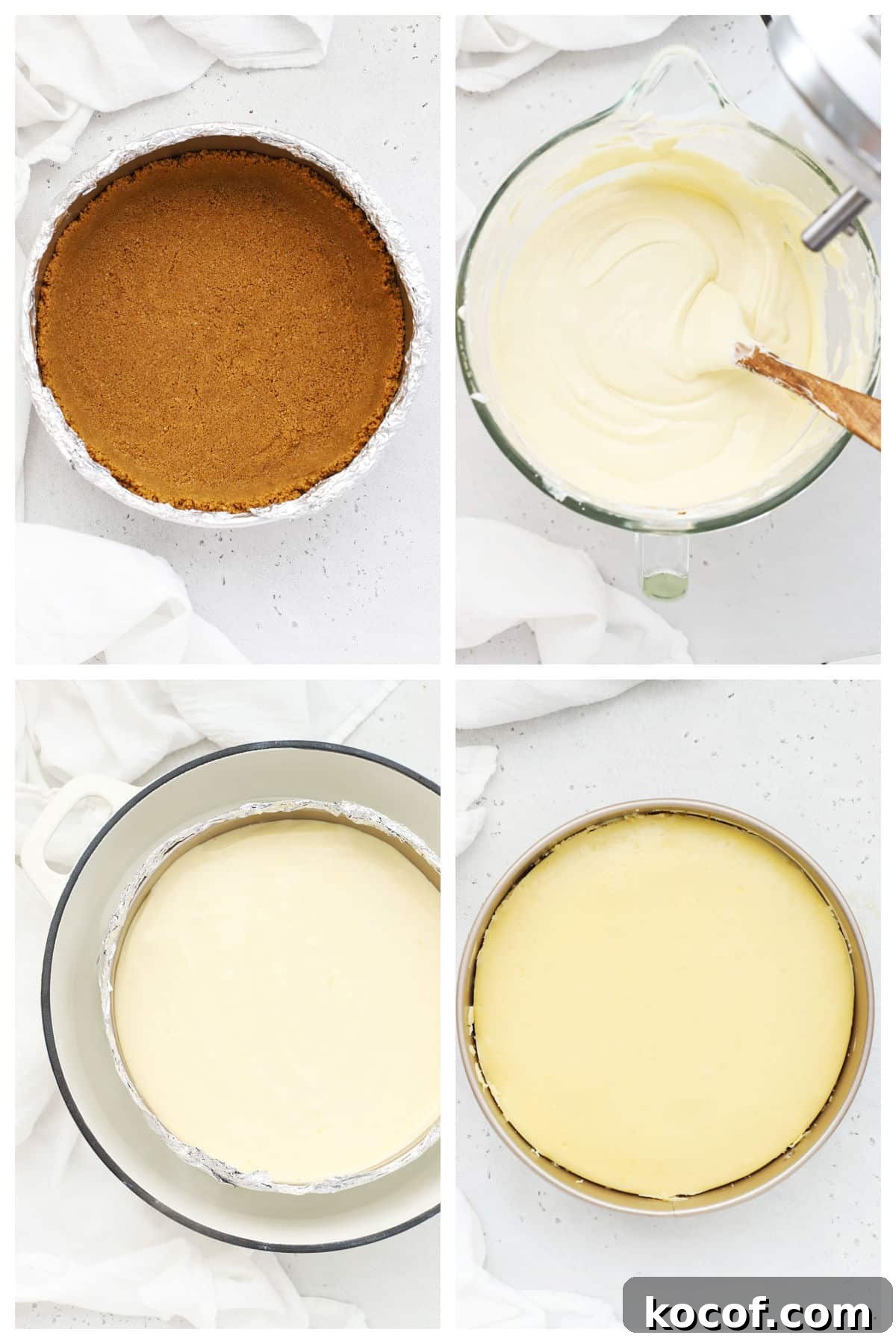 Gluten-Free Strawberry Cheesecake Recipe with Fresh Berry Topping 5 Making gluten-free strawberry cheesecake step by step