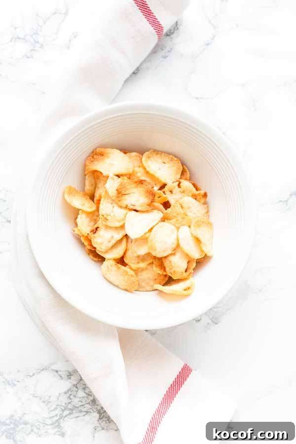 Crispy Air-Fryer Prawn Crackers Recipe for Perfect Crunch 9 Prawn crackers puffed up in a white bowl