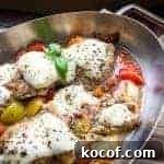 One Pan Keto Pizza Chicken Thighs