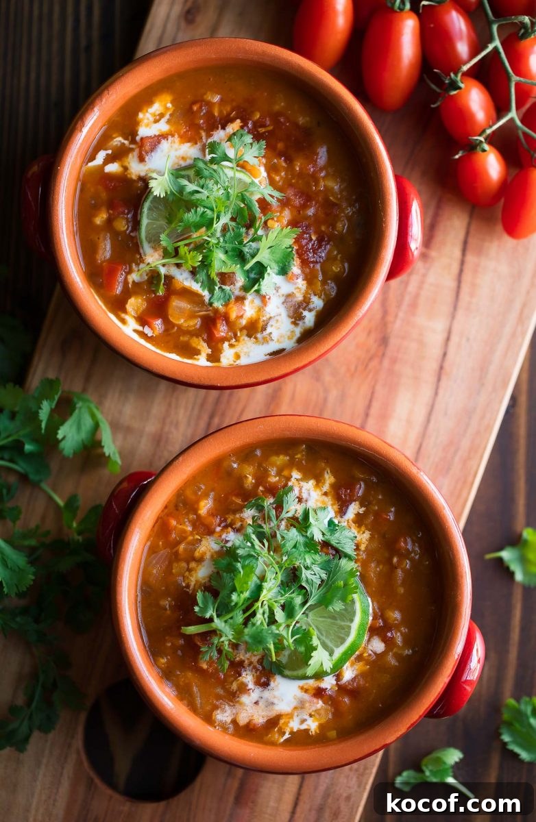 Red Lentil Curry Soup Recipe — Instant Pot and Stovetop Guide 3 Red Lentil Curry with Cilantro and Coconut Milk