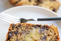 Moist Chocolate Chip Oatmeal Bread with Cottage Cheese