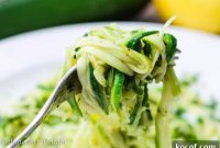 Garlic Lemon Zucchini Noodles Recipe