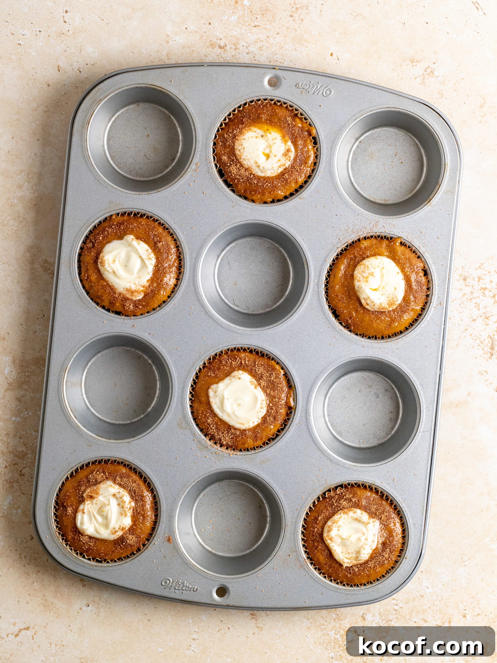 Baked pumpkin muffins