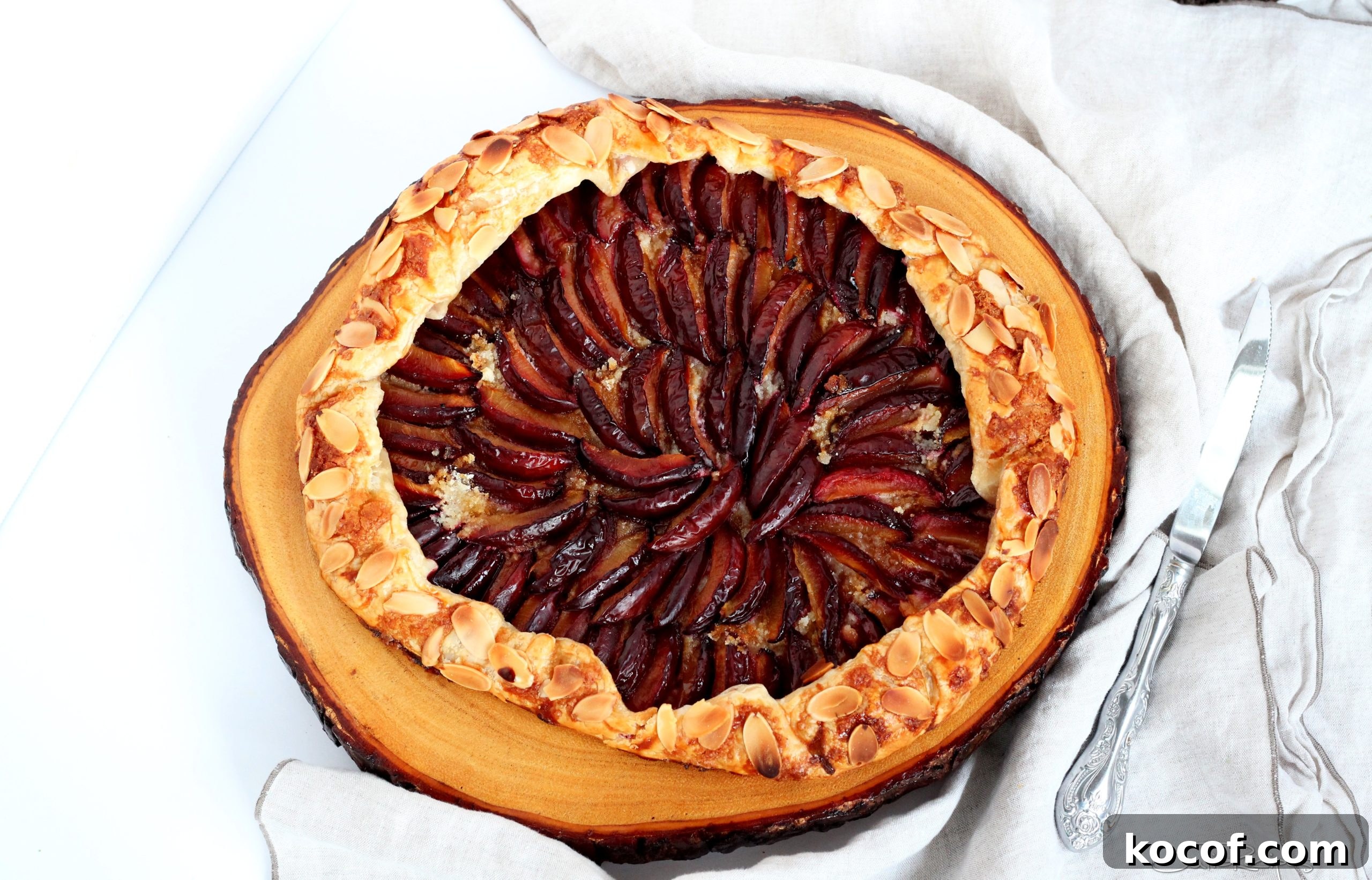 plum puff pastry galette